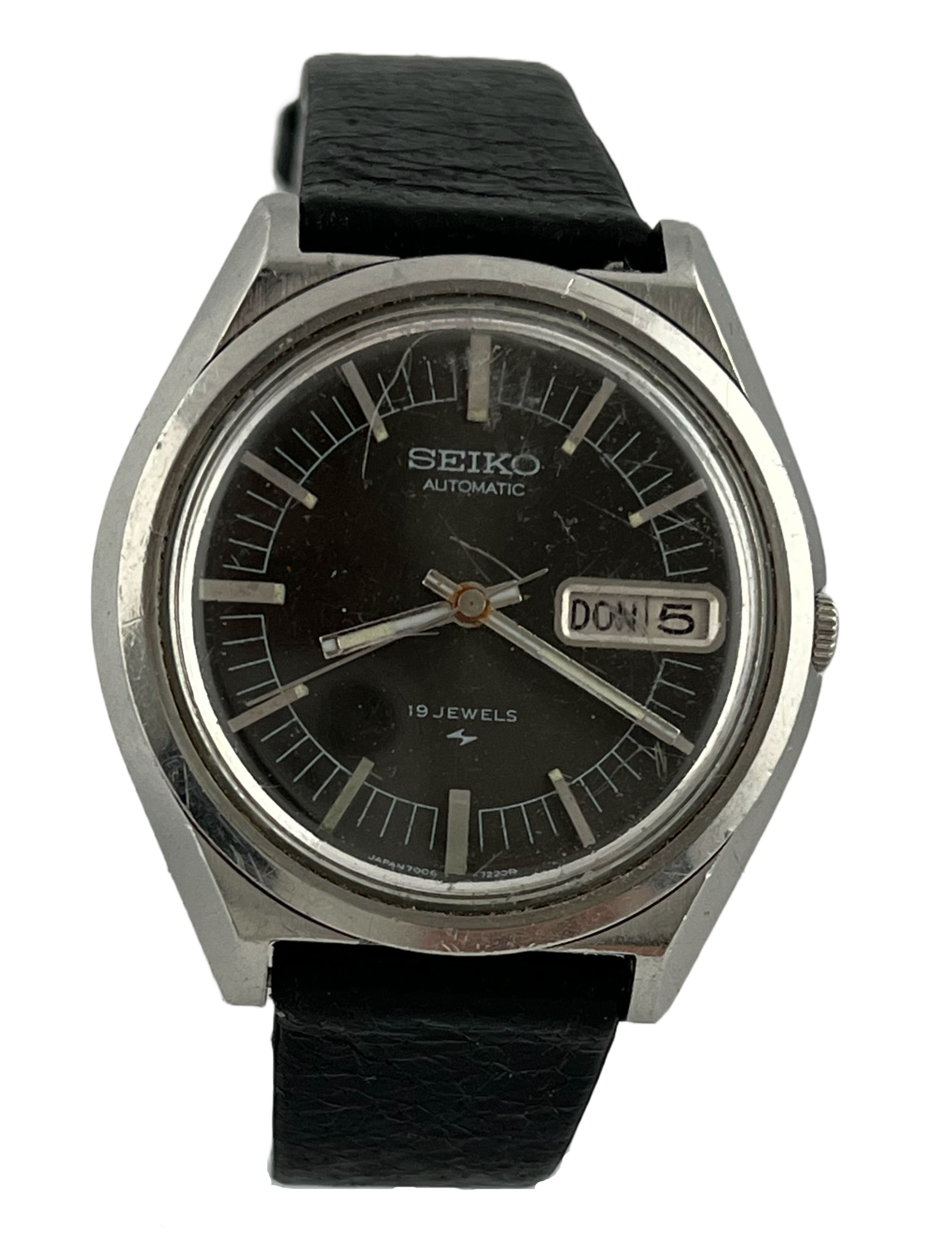 Seiko Automatic Day Date Cal. 7006A with luminous hands