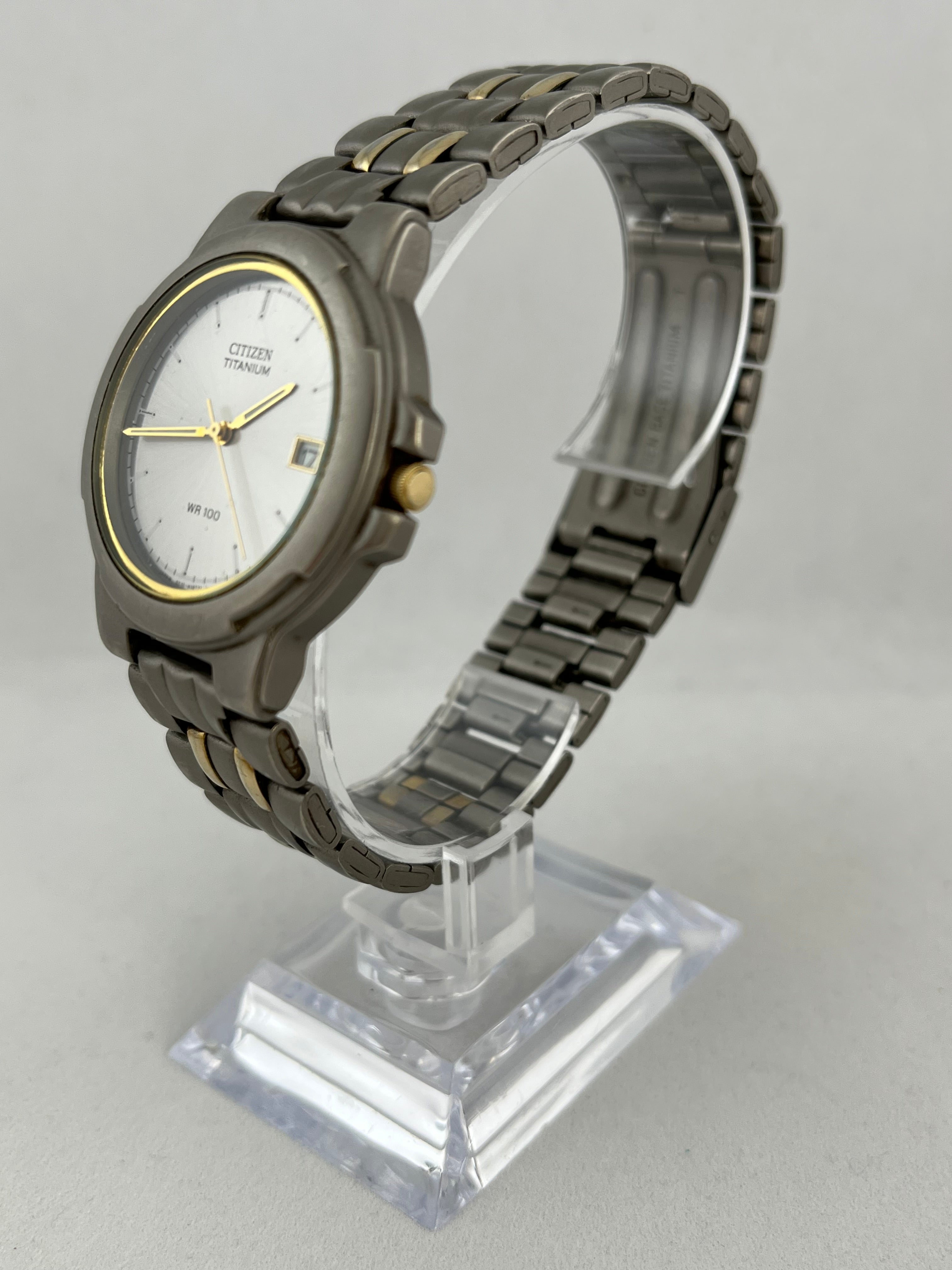 Buy Citizen Titanium WR 100 Quartz Date Strap