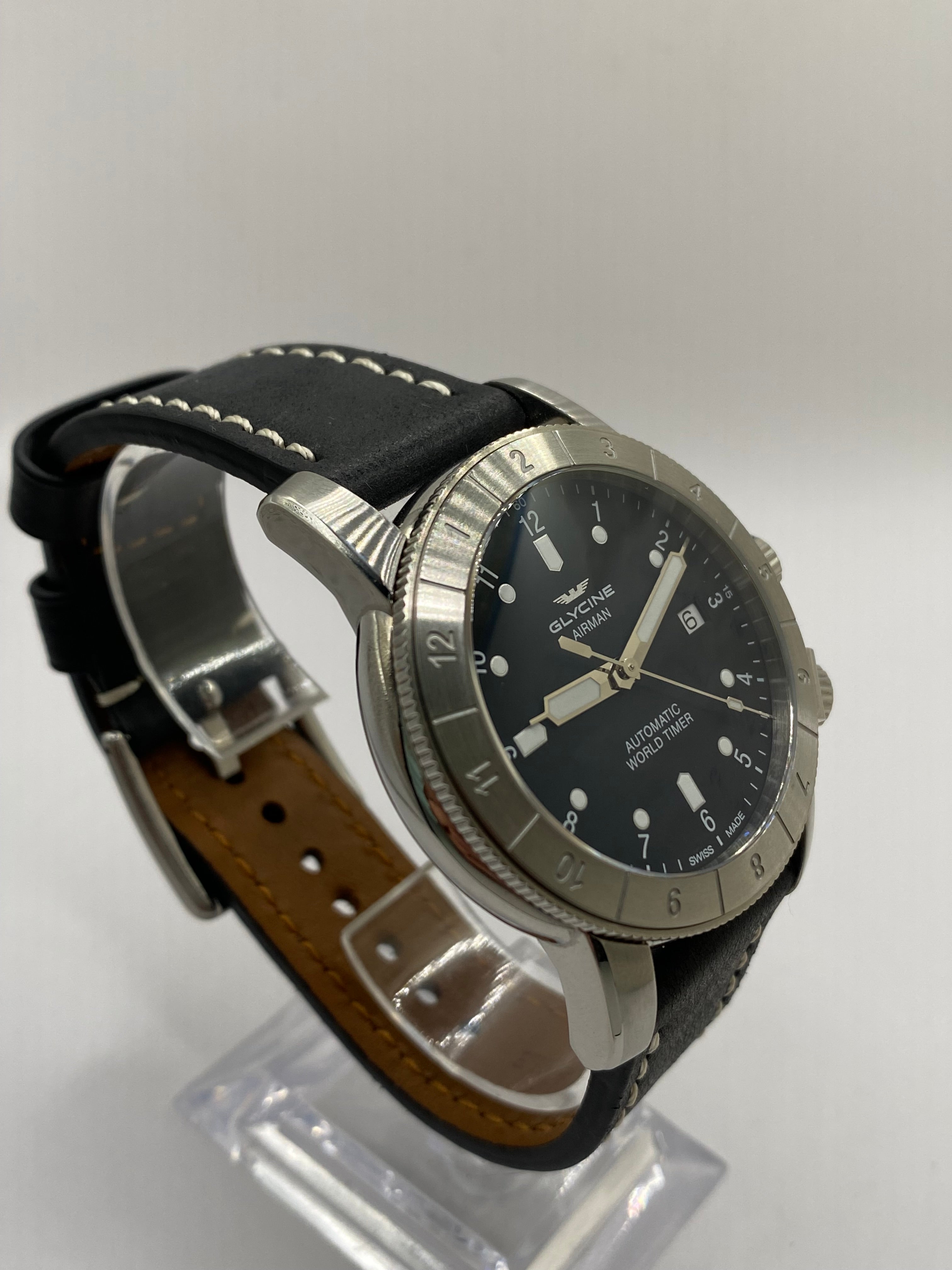 Glycine airman automatic online world timer